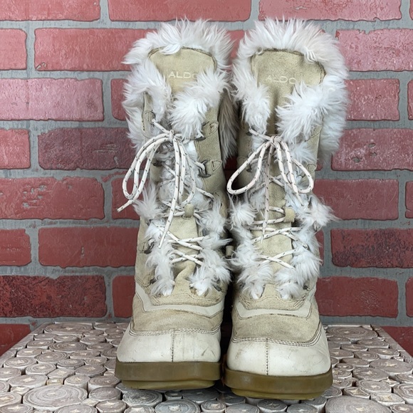 Vintage 9s Y2k Aldo Suede Faux Fur 